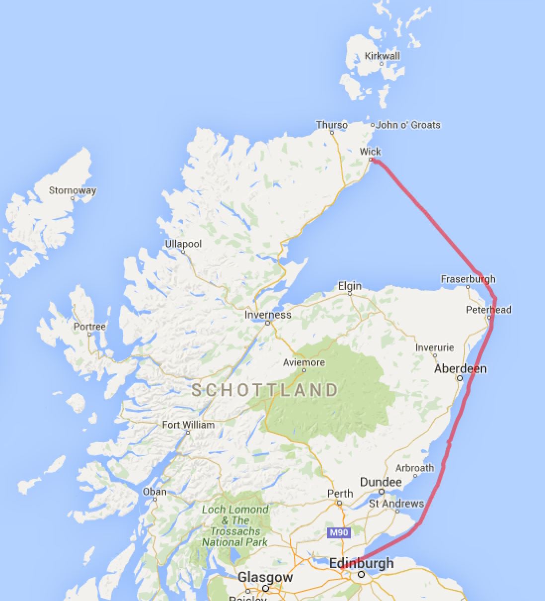 Edinburgh - Wick