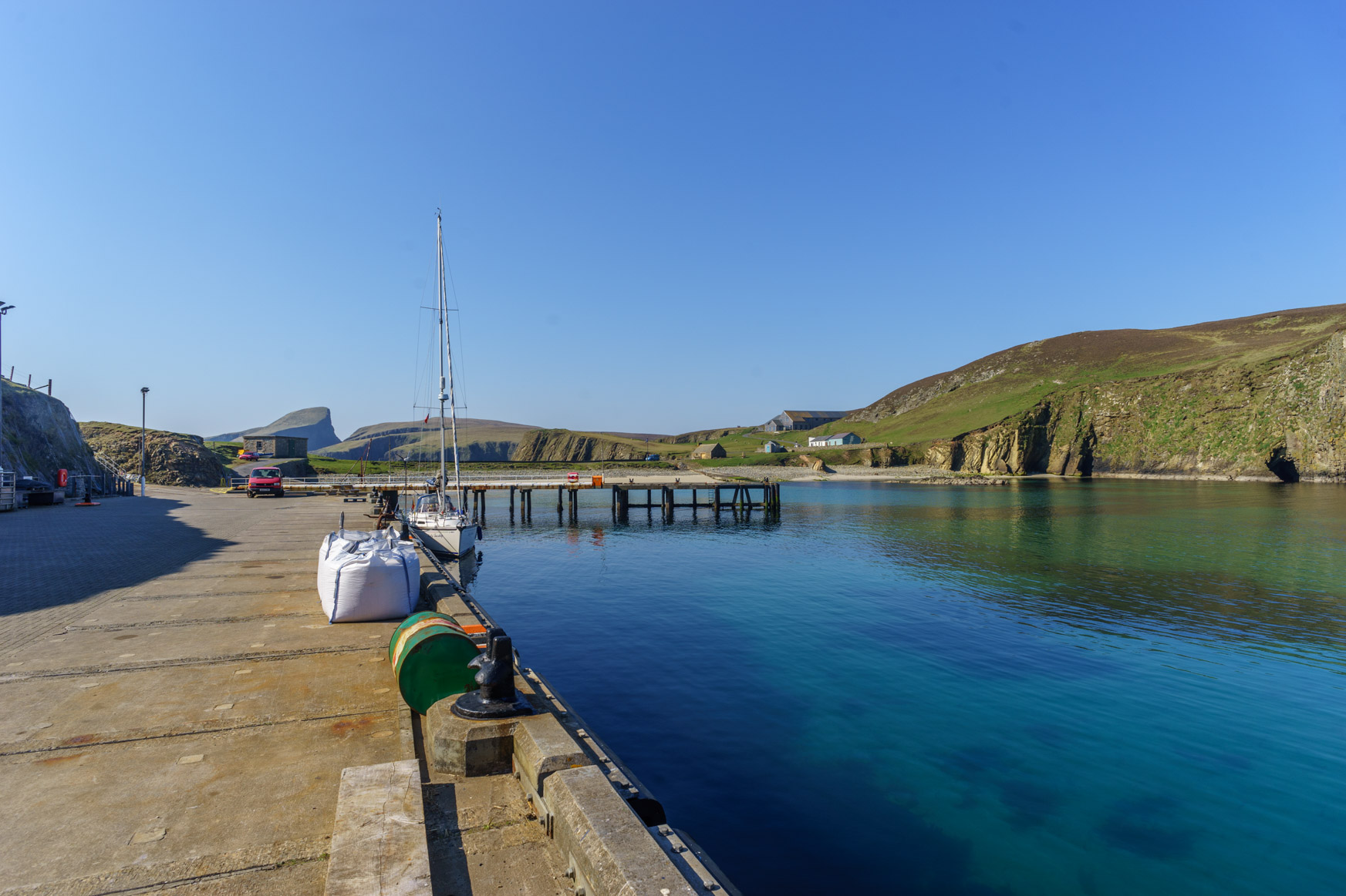 Hafen von Fair Isle