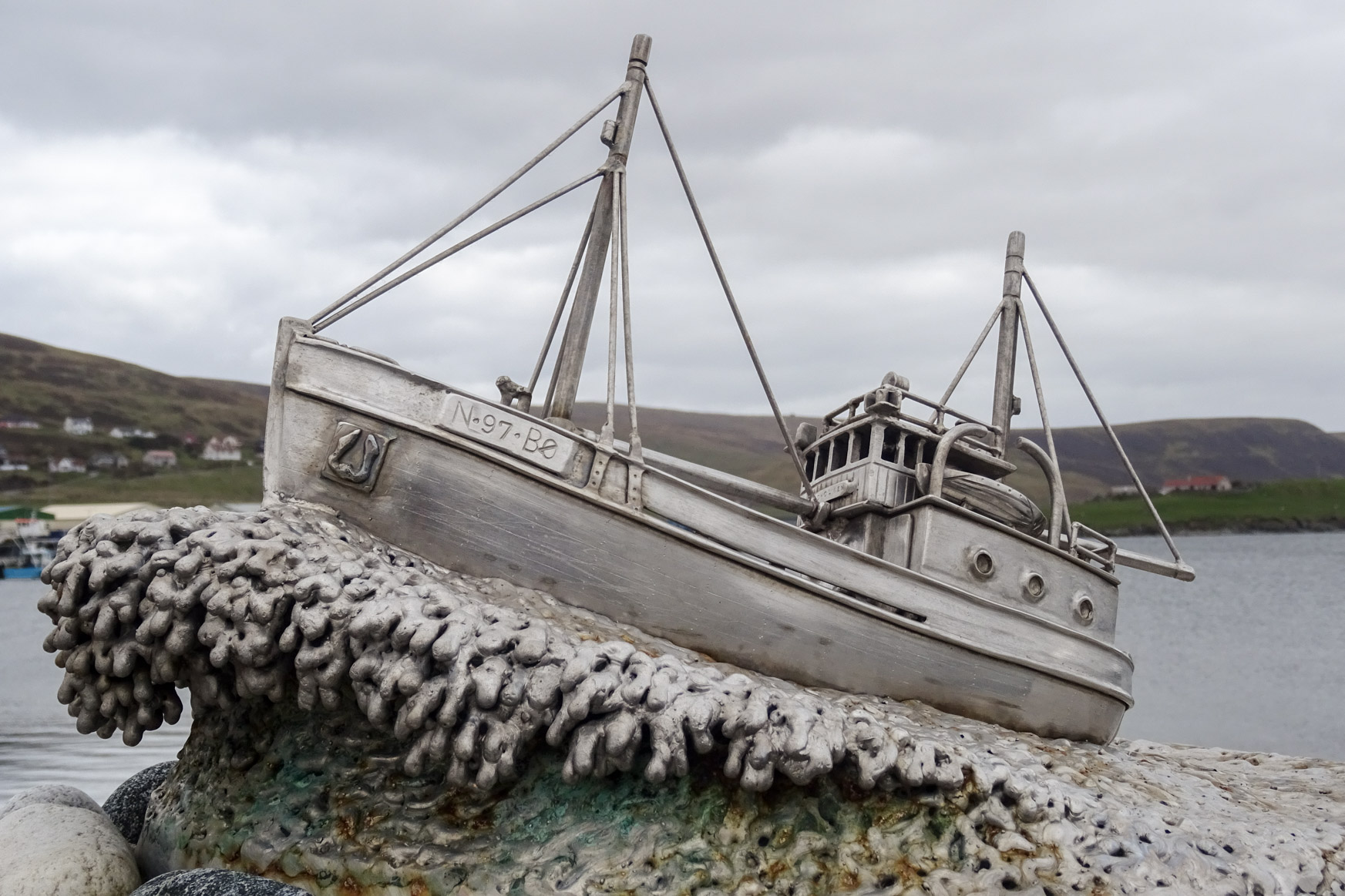 Shetland Bus Denkmal