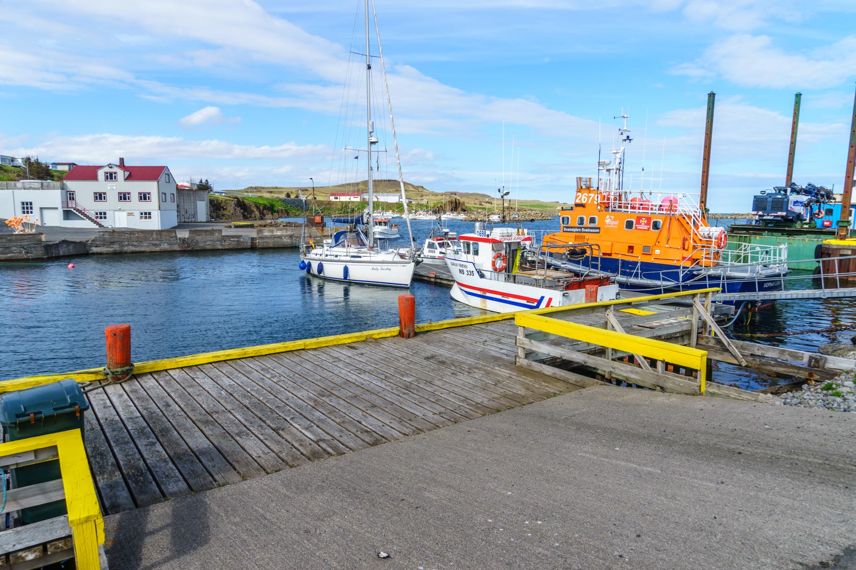 Endlich ein Schwimmsteg in Vopnafjörður
