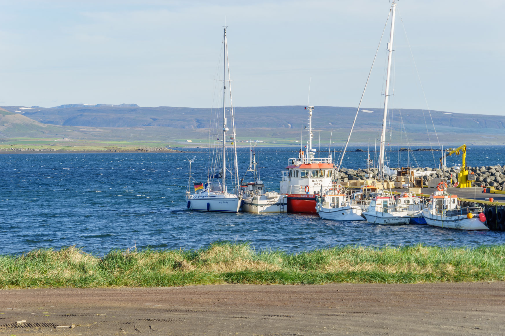 Gedränge in Kópasker