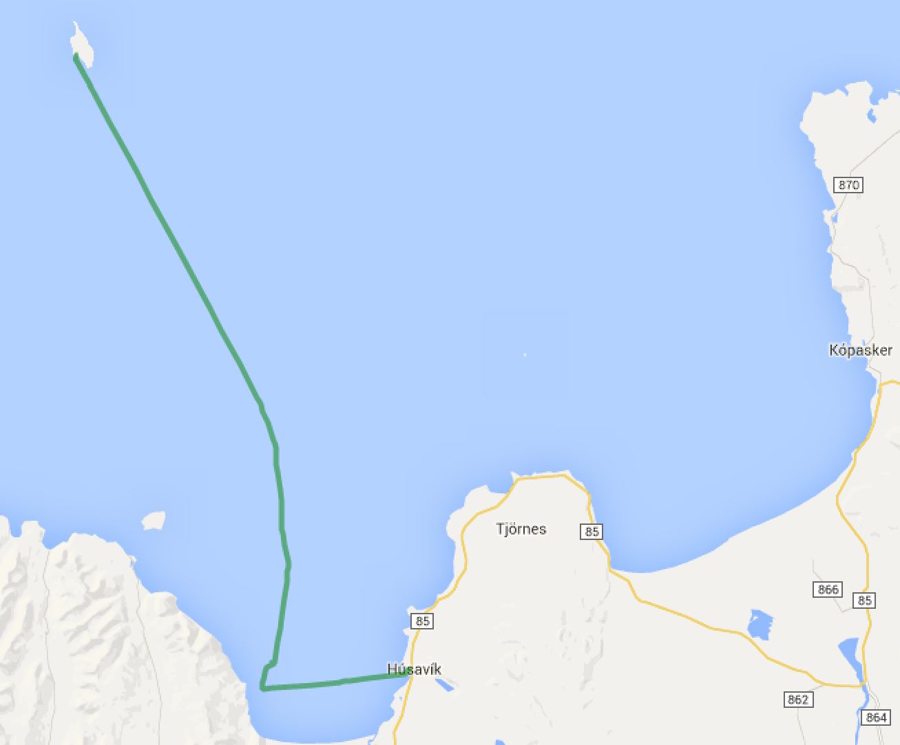 Grímsey - Husavik