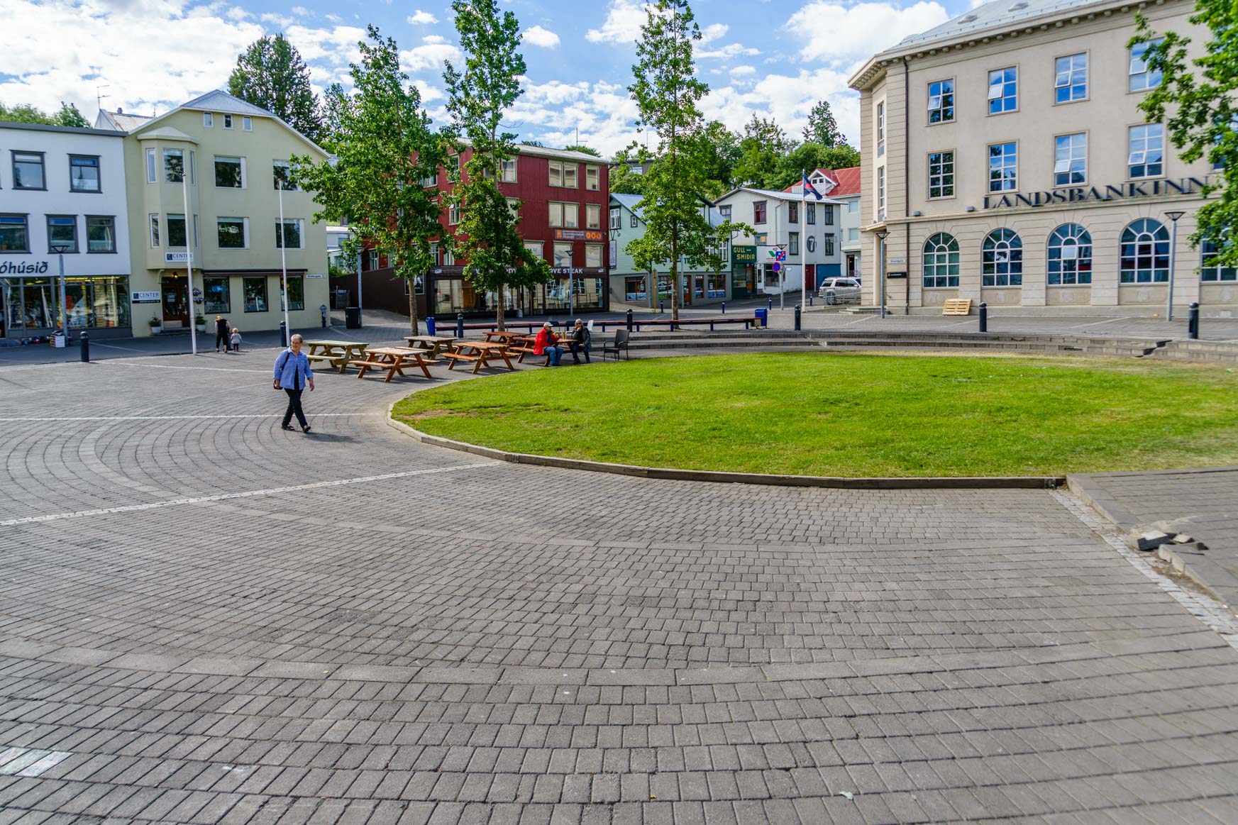 Platz in der Fußgängerzone