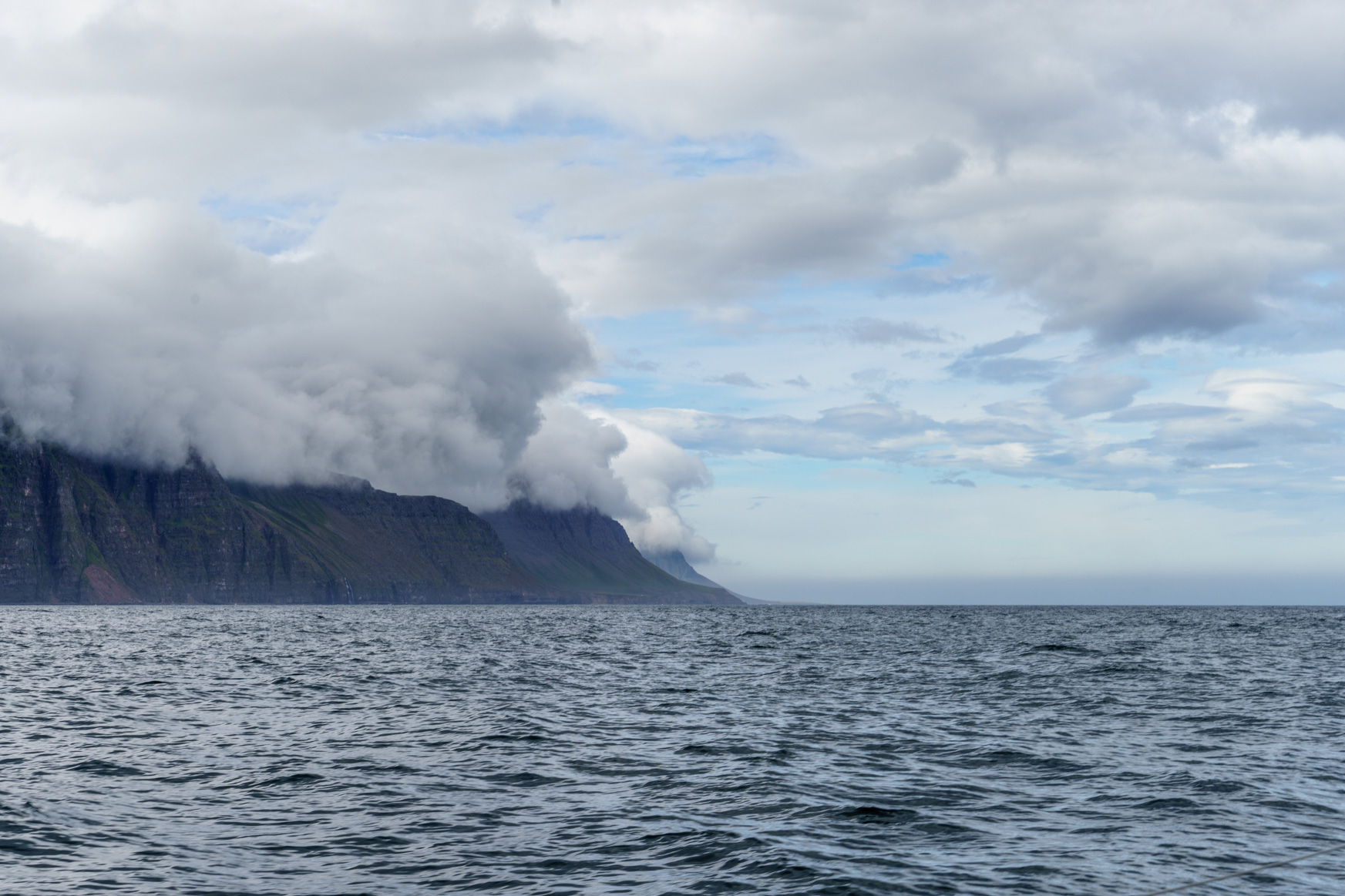 Kurz vor dem Fjordausgang