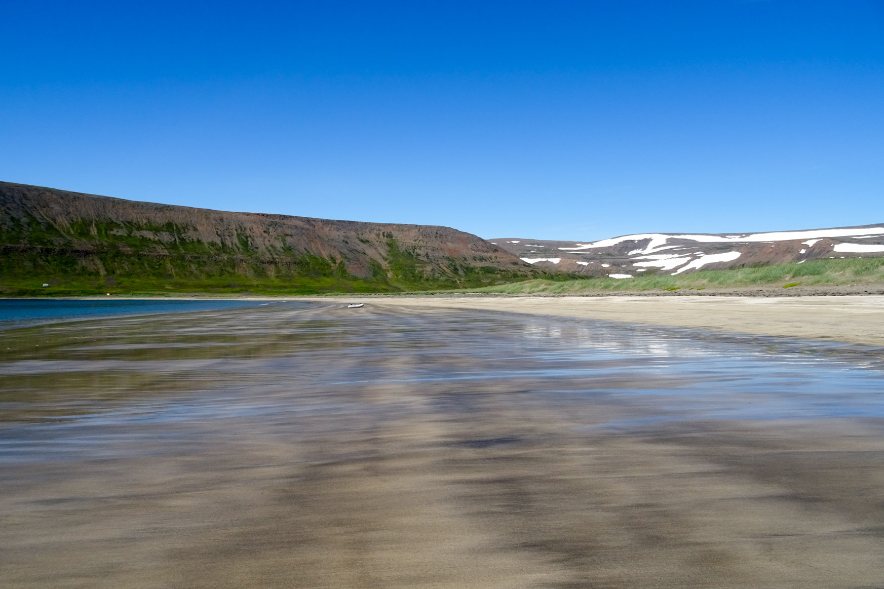 Sandstrand, soweit man gucken kann