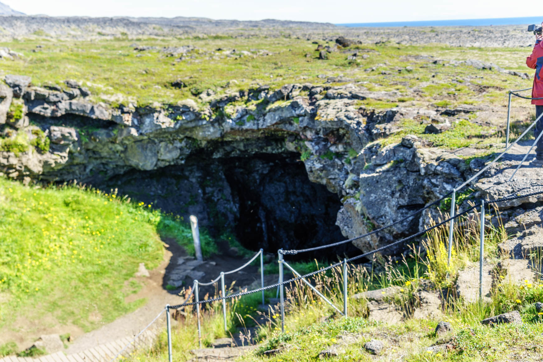 Eingang der Vatnhellir-Höhle